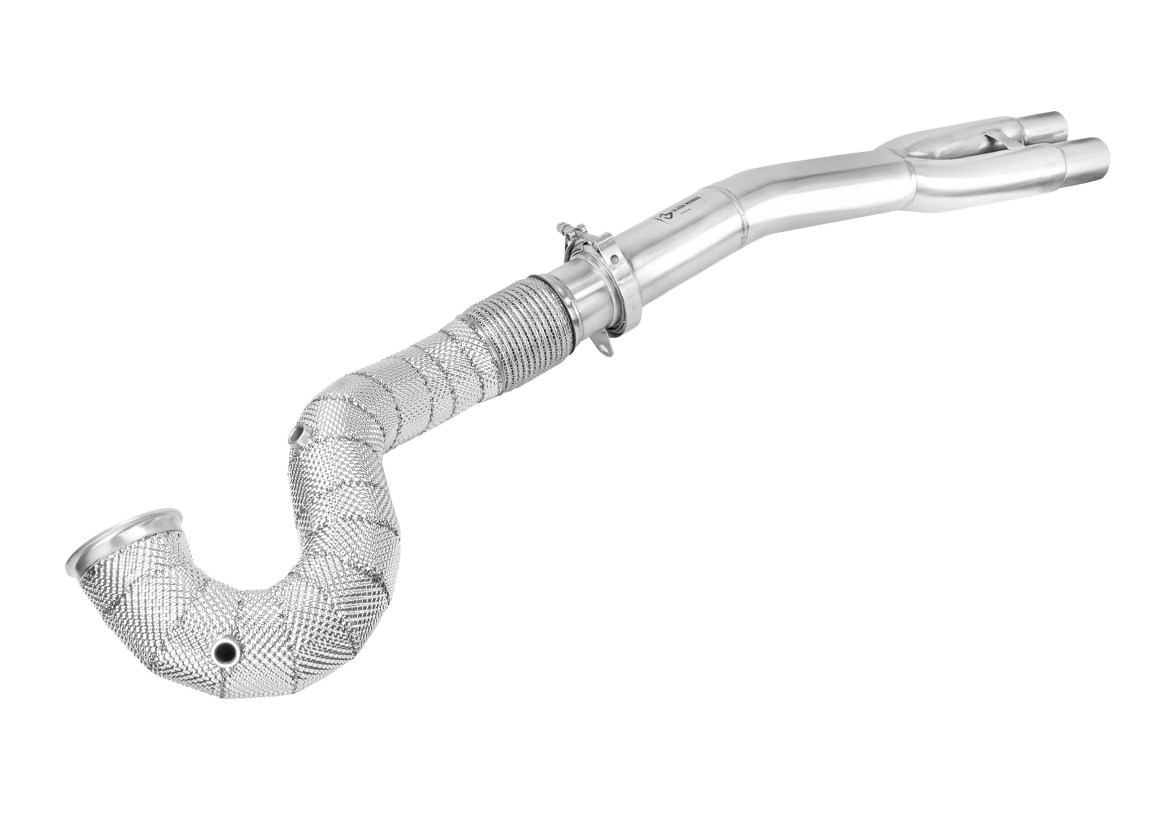 RS3 8.5V - TTRS Mk3 Decat Downpipe W/Shield (OPF / No OPF)