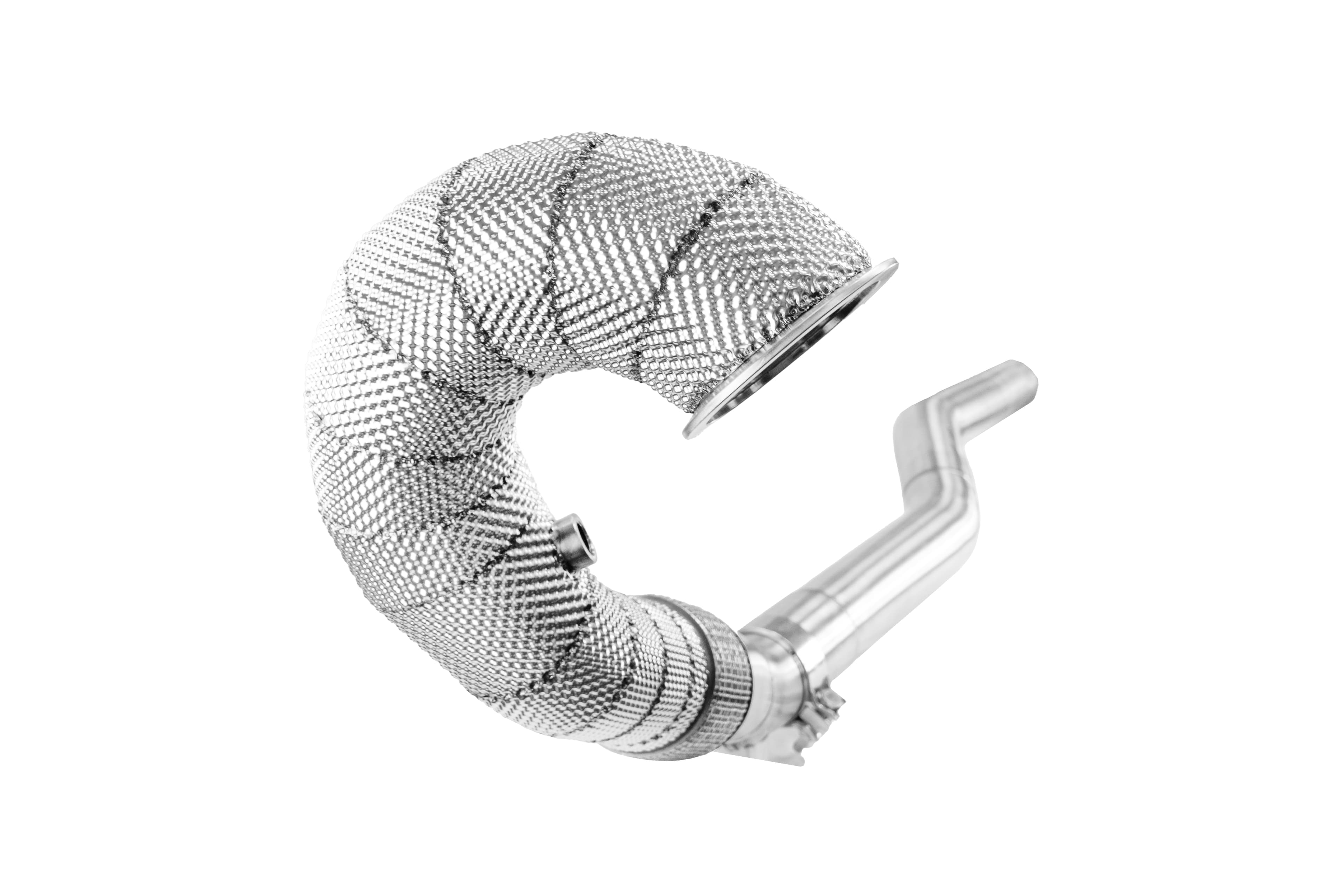 Decat Downpipes ( Heat Shield ) for Golf 7 R - S3 8V - Leon Cupra 4Drive - TTS 8S