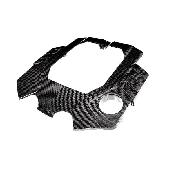Audi C8 RS6 RS7 Black Carbon Engine Cover Gloss