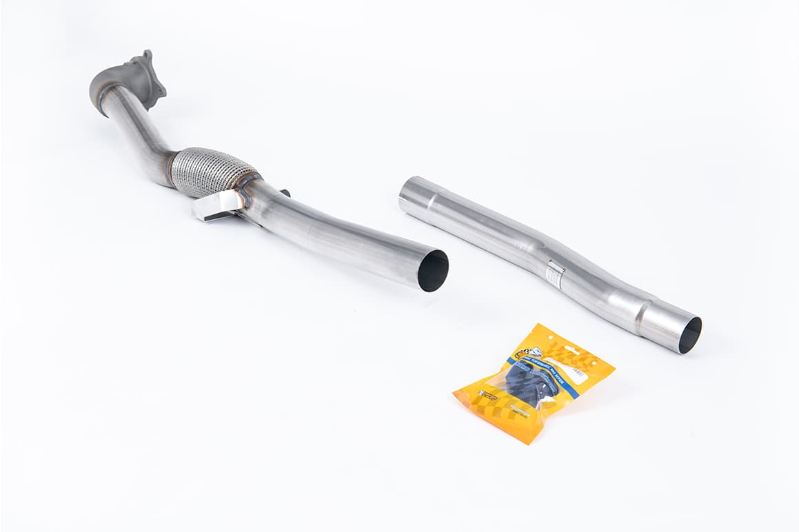 Audi TT Mk2 TTS quattro 2008 2014 Large-bore Downpipe and De-cat Must be fitted with the Milltek Sport 2.75" cat-back systems and requires a Stage 2 ECU remap