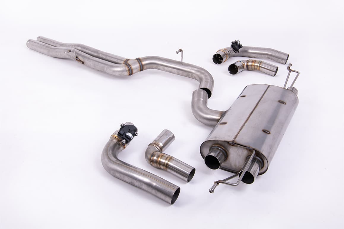 Audi RS3 Sportback 400PS (8Y MQB EVO) - OPF/GPF Models 2021 2023 Particulate Filter-back 80mm OPF/GPF Back System - Non Resonated (Louder)