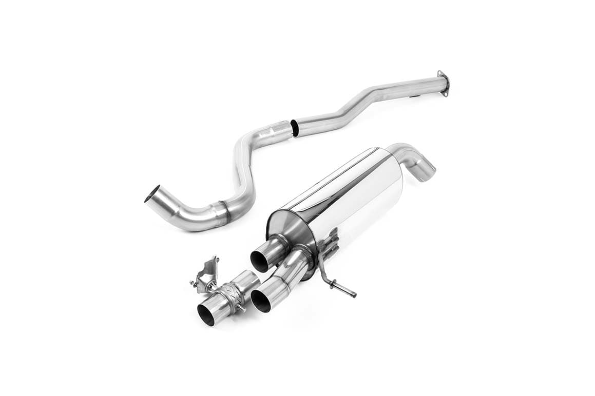 Hyundai i20 N 1.6 T-GDi 204PS (OPF/GPF Equipped Cars Only) 2021 2023 Particulate Filter-back Non-Resonated (Louder) OPF/GPF Back System with JET-90 Carbon Trims
