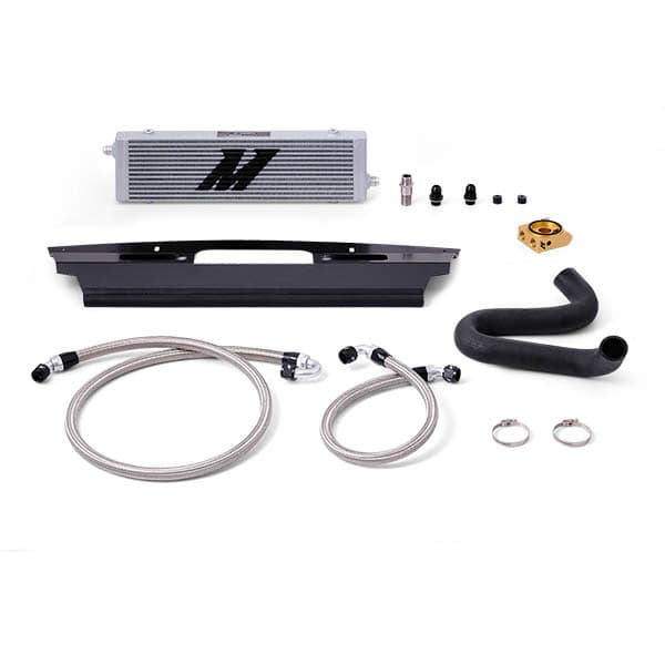 OIL COOLER KIT FOR FORD MUSTANG GT 15-17 - SILVER THERMOSTATIC