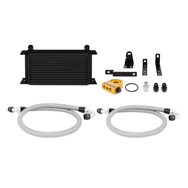 OIL COOLER KIT FOR HONDA S2000 - BLACK COOLER THERMOSTATIC