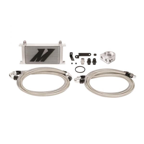 OIL COOLER KIT FOR SUBARU IMPREZA WRX STI 08-14 - SILVER COOLER NON THERMOSTATIC