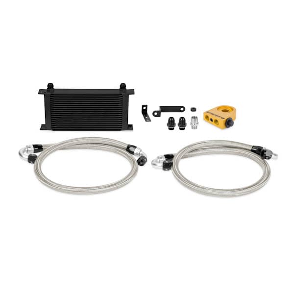 OIL COOLER KIT FOR SUBARU IMPREZA WRX STI 08-14 - BLACK COOLER THERMOSTATIC