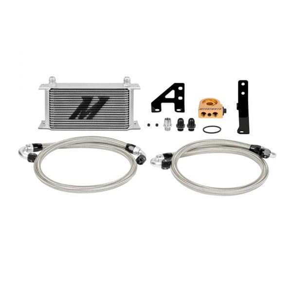 OIL COOLER KIT FOR SUBARU IMPREZA STI 2015+ - SILVER COOLER THERMOSTATIC