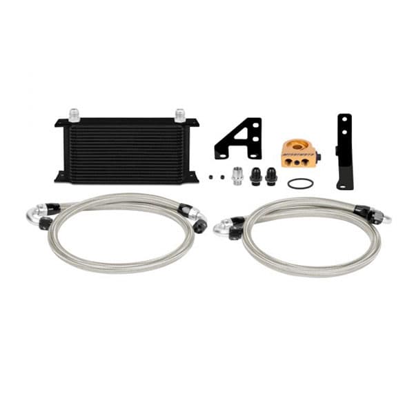 OIL COOLER KIT FOR SUBARU IMPREZA STI 2015+ - BLACK COOLER THERMOSTATIC