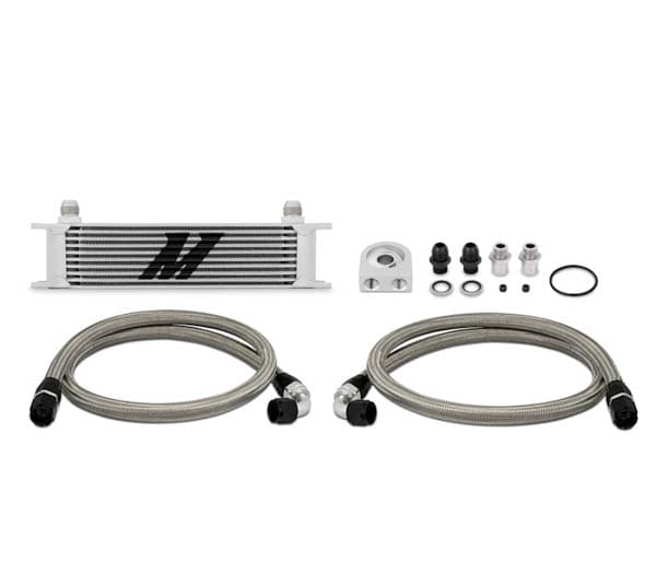UNIVERSAL OIL COOLER KIT - SILVER COOLER NON THERMOSTATIC