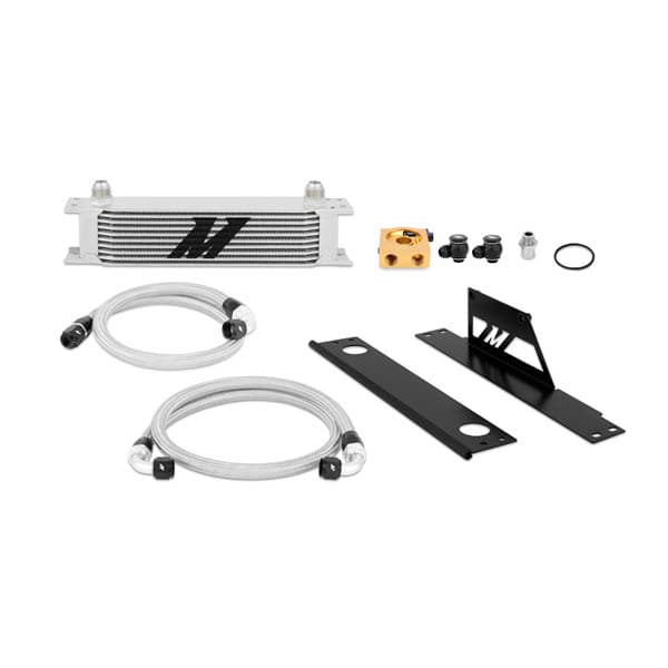 OIL COOLER KIT FOR SUBARU IMPREZA WRX/STI 01-05 - SILVER COOLER THERMOSTATIC
