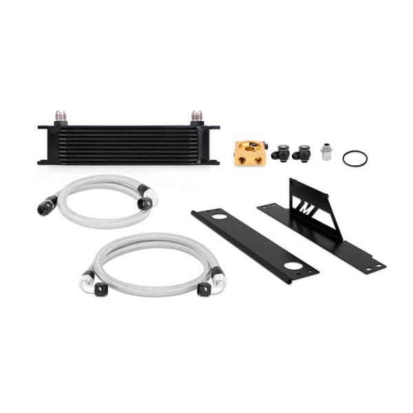 OIL COOLER KIT FOR SUBARU IMPREZA WRX/STI 01-05 - BLACK COOLER THERMOSTATIC