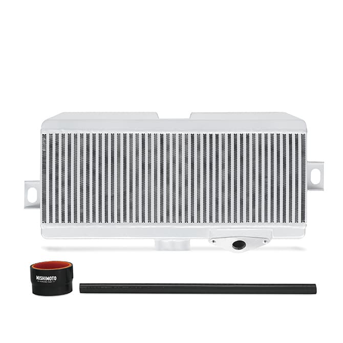 TOP-MOUNT INTERCOOLER KIT FOR SUBARU WRX STI 08-15 - SILVER CORE / BLACK HOSES