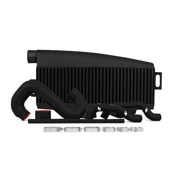 TOP-MOUNT INTERCOOLER KIT FOR SUBARU WRX/STI 01-07 - BLACK CORE / BLACK HOSES